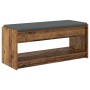 Banco de entrada con cojín Madera vieja 103 x 38 x 45 cm en Bancos para recibidores y almacenamiento | Comprar online en Foru.es