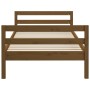 Estructura de cama madera maciza pino marrón miel 90x200 cm de vidaXL, Camas y somieres - Ref: Foro24-821627, Precio: 86,13 €...
