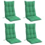 Cojines de silla con respaldo alto 4 uds tela Oxford verde en Decoración | Comprar online en Foru.es