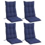 Cojines para silla respaldo alto 4 uds tela Oxford azul marino en Decoración | Comprar online en Foru.es