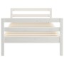 Estructura de cama madera maciza de pino blanco 90x200 cm de vidaXL, Camas y somieres - Ref: Foro24-821625, Precio: 110,07 €,...