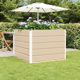 Jardinera Marfil 100 x 100 x 75 cm Acero en Macetas y jardineras | Comprar online en Foru.es