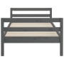 Estructura de cama madera maciza de pino gris 90x200 cm de vidaXL, Camas y somieres - Ref: Foro24-821626, Precio: 91,44 €, De...