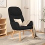 Sillón de relax de tela negro de vidaXL, Sillones - Ref: Foro24-340996, Precio: 102,25 €, Descuento: %
