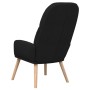 Sillón de relax de tela negro de vidaXL, Sillones - Ref: Foro24-340996, Precio: 102,25 €, Descuento: %