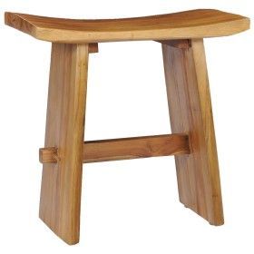 Taburete de madera maciza de teca de vidaXL, Taburetes y sillas plegables - Ref: Foro24-281655, Precio: 142,76 €, Descuento: %