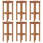 Mesa y taburetes altos de jardín 7 pzas madera maciza acacia en Conjuntos de jardín | Comprar online en Foru.es
