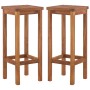Taburetes de cocina 2 unidades madera maciza de acacia en Sillas de jardín | Comprar online en Foru.es