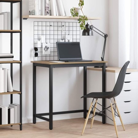 Mesa con rueda Roble artesanal 100 x 50 x 76,5 cm en Oficina | Comprar online en Foru.es