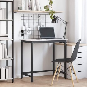 Mesa 80 x 50 x 77 cm Madera Ingenierizada y Acero en Oficina | Comprar online en Foru.es