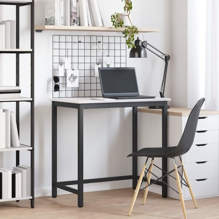 Mesa 80 x 50 x 77 cm Madera Ingenierizada y Acero en Oficina | Comprar online en Foru.es