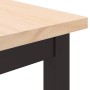 Mesa Natural 100 x 50 x 77 cm Madera Ingenierizada y Acero en Oficina | Comprar online en Foru.es