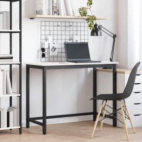 Mesa 100 x 50 x 77 cm Madera Ingenierizada y Acero en Oficina | Comprar online en Foru.es