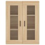 Aparador alto madera contrachapada color roble 69,5x34x180 cm de vidaXL, Aparadores - Ref: Foro24-3198212, Precio: 173,89 €, ...