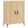 Aparador alto madera contrachapada color roble 69,5x34x180 cm de vidaXL, Aparadores - Ref: Foro24-3198212, Precio: 173,89 €, ...