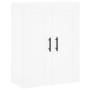 Aparador alto madera contrachapada blanco 69,5x34x180 cm de vidaXL, Aparadores - Ref: Foro24-3199577, Precio: 152,63 €, Descu...