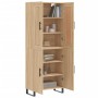 Aparador alto madera contrachapada color roble 69,5x34x180 cm de vidaXL, Aparadores - Ref: Foro24-3199580, Precio: 163,94 €, ...