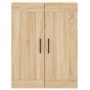 Aparador alto madera contrachapada color roble 69,5x34x180 cm de vidaXL, Aparadores - Ref: Foro24-3199580, Precio: 163,94 €, ...