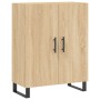 Aparador alto madera contrachapada color roble 69,5x34x180 cm de vidaXL, Aparadores - Ref: Foro24-3199580, Precio: 163,94 €, ...