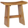 Taburete de madera maciza de teca de vidaXL, Taburetes y sillas plegables - Ref: Foro24-281655, Precio: 142,76 €, Descuento: %