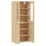 Aparador alto madera contrachapada color roble 69,5x34x180 cm de vidaXL, Aparadores - Ref: Foro24-3198204, Precio: 156,67 €, ...