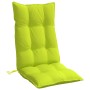 Cojines de silla respaldo alto 4 uds tela Oxford verde brillo en Decoración | Comprar online en Foru.es