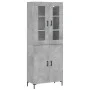 Concrete gray plywood tall sideboard 69.5x34x180 cm by vidaXL, Sideboards - Ref: Foro24-3198213, Price: 156,37 €, Discount: %