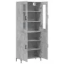 Concrete gray plywood tall sideboard 69.5x34x180 cm by vidaXL, Sideboards - Ref: Foro24-3198213, Price: 156,37 €, Discount: %