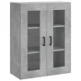 Concrete gray plywood tall sideboard 69.5x34x180 cm by vidaXL, Sideboards - Ref: Foro24-3198213, Price: 156,37 €, Discount: %