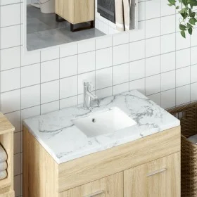 White ceramic rectangular bathroom sink 39x30x18.5 cm by vidaXL, Sinks - Ref: Foro24-153730, Price: 63,27 €, Discount: %