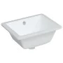 Lavabo de baño rectangular cerámica blanco 39x30x18,5 cm de vidaXL, Lavabos - Ref: Foro24-153730, Precio: 63,27 €, Descuento: %