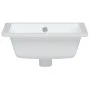 Lavabo de baño rectangular cerámica blanco 39x30x18,5 cm de vidaXL, Lavabos - Ref: Foro24-153730, Precio: 63,27 €, Descuento: %