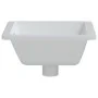 Lavabo de baño rectangular cerámica blanco 39x30x18,5 cm de vidaXL, Lavabos - Ref: Foro24-153730, Precio: 63,27 €, Descuento: %
