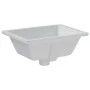 Lavabo de baño rectangular cerámica blanco 39x30x18,5 cm de vidaXL, Lavabos - Ref: Foro24-153730, Precio: 63,27 €, Descuento: %
