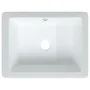 Lavabo de baño rectangular cerámica blanco 39x30x18,5 cm de vidaXL, Lavabos - Ref: Foro24-153730, Precio: 63,27 €, Descuento: %