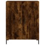 Aparador alto madera contrachapada roble ahumado 69,5x34x180 cm de vidaXL, Aparadores - Ref: Foro24-3198214, Precio: 162,43 €...