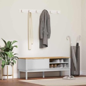 Banco de pasillo 115 x 40 x 45 cm Madera de Pino Macizo en Bancos para recibidores y almacenamiento | Comprar online en Foru.es