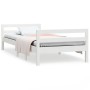 Estructura de cama madera maciza de pino blanco 80x200 cm de vidaXL, Camas y somieres - Ref: Foro24-821630, Precio: 155,05 €,...