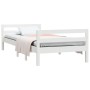 Estructura de cama madera maciza de pino blanco 80x200 cm de vidaXL, Camas y somieres - Ref: Foro24-821630, Precio: 155,05 €,...