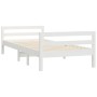 Estructura de cama madera maciza de pino blanco 80x200 cm de vidaXL, Camas y somieres - Ref: Foro24-821630, Precio: 155,05 €,...