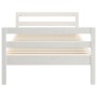 Estructura de cama madera maciza de pino blanco 80x200 cm de vidaXL, Camas y somieres - Ref: Foro24-821630, Precio: 155,05 €,...