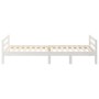 Estructura de cama madera maciza de pino blanco 80x200 cm de vidaXL, Camas y somieres - Ref: Foro24-821630, Precio: 155,05 €,...