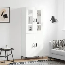 Aparador alto madera contrachapada blanco 69,5x34x180 cm de vidaXL, Aparadores - Ref: Foro24-3198209, Precio: 157,46 €, Descu...