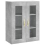 Aparador alto madera contrachapada gris hormigón 69,5x34x180 cm de vidaXL, Aparadores - Ref: Foro24-3198197, Precio: 155,05 €...