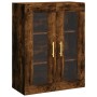 Aparador alto madera contrachapada roble ahumado 69,5x34x180 cm de vidaXL, Aparadores - Ref: Foro24-3198206, Precio: 155,62 €...