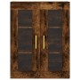 Aparador alto madera contrachapada roble ahumado 69,5x34x180 cm de vidaXL, Aparadores - Ref: Foro24-3198206, Precio: 155,62 €...