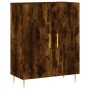 Aparador alto madera contrachapada roble ahumado 69,5x34x180 cm de vidaXL, Aparadores - Ref: Foro24-3198206, Precio: 155,62 €...