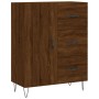 Aparador alto madera contrachapada marrón roble 69,5x34x180 cm de vidaXL, Aparadores - Ref: Foro24-3189444, Precio: 156,96 €,...