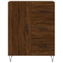 Aparador alto madera contrachapada marrón roble 69,5x34x180 cm de vidaXL, Aparadores - Ref: Foro24-3189444, Precio: 156,96 €,...