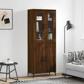 Tall oak brown plywood sideboard 69.5x34x180 cm by vidaXL, Sideboards - Ref: Foro24-3198216, Price: 159,83 €, Discount: %
